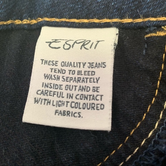 Esprit - Stretch Skinny Leg Dark Denim Pants - Size 10 - Picture 10 of 16